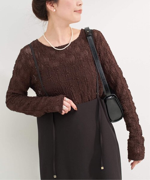 手洗い可 / ストレッチフラワーレースプルオーバー｜ベーセー