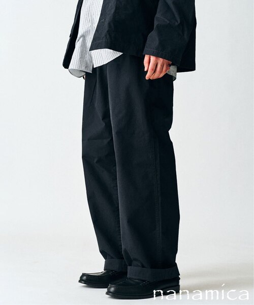 NANAMICA / ナナミカ 417別注 サイドベルト ワイドパンツ｜ベーセー
