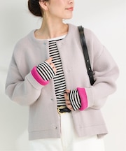 【WEB＋一部店舗限定】2層スムース編みニットブルゾン