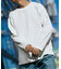 バックブラッシュ ワッフル クルーネック L/S