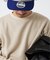 バックブラッシュ ワッフル クルーネック L/S