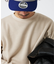 バックブラッシュ ワッフル クルーネック L/S