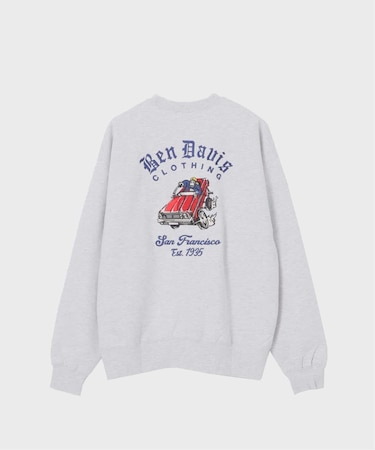 【BEN DAVIS / ベンデイビス】LOWRIDE EMB CREW