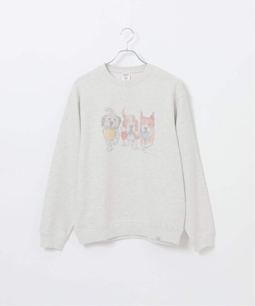 NEW ドッグ＆キャット柄 アソートクルーネックスウェット