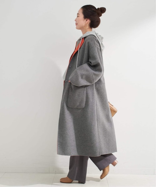 新品タグ付き SIMPLICITE＊S120ブレンド リバーシブルコート S120ブレンドリバーシブルコート｜ベーセーストックの