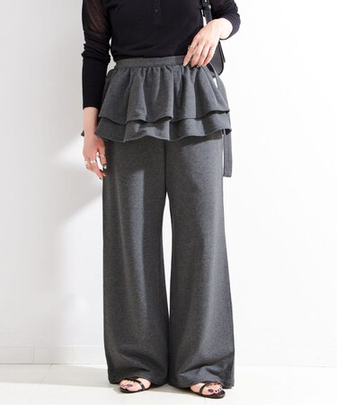 《2点セット》ウォッシャブル / フリルスカート付きスウェットパンツ