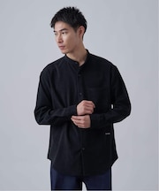 CAVE 21ウェル コーデュロイバンドカラーシャツ