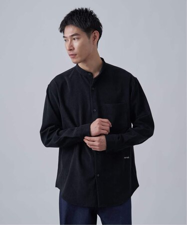 CAVE 21ウェル コーデュロイバンドカラーシャツ