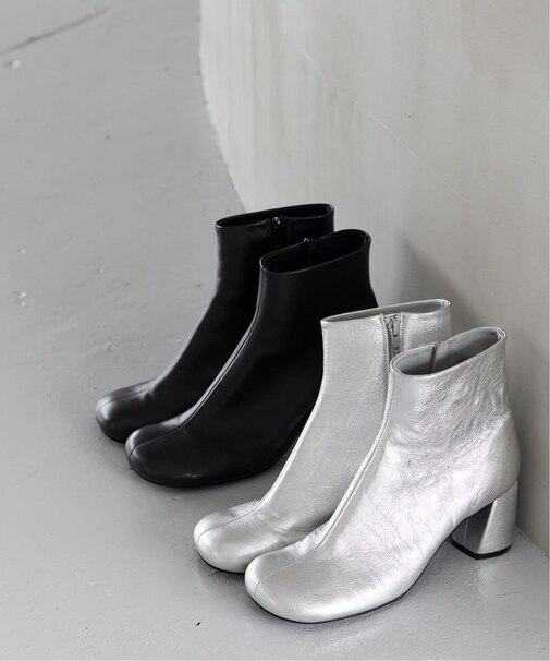 【atelier brugge/アトリエブルージュ】Oblique short boots 24PS-34