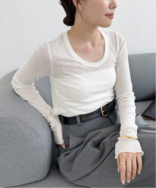 《追加》whisper rib long Tシャツ