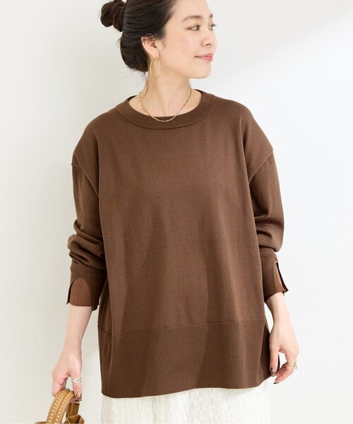 手洗い可 / 袖口シアーレイヤープルオーバー｜ベーセーストック