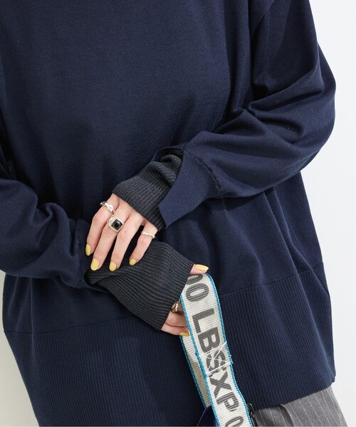 【Ruuuiページ】 手洗い可 / 袖口シアーレイヤープルオーバー｜ベーセーストック