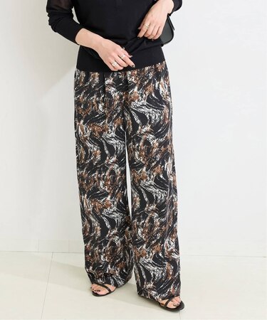 《追加》ウォッシャブル / ストレートイージーボカシ柄パンツ