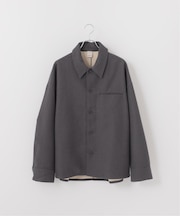 【Deux Allures/ドゥ アリュール】チェックボンディングシャツブルゾン