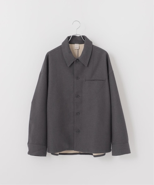 【Deux Allures/ドゥ アリュール】チェックボンディングシャツブルゾン