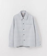 【Deux Allures/ドゥ アリュール】チェックボンディングシャツブルゾン