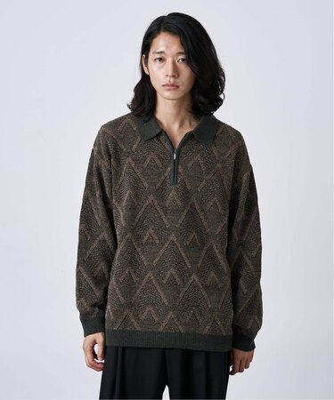 【CALIFORNIA RANCH HOUSE】モールハーフジップニット
