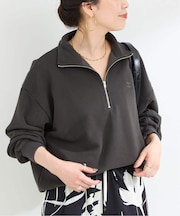 ウォッシャブル / Champion/チャンピオン CVC French Terry HALF ZIP SWEAT