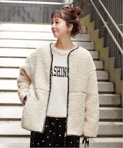 《追加3》ボアパイピングブルゾン