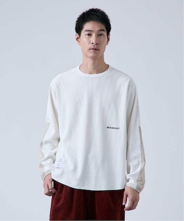 【OLIVEDRAB/オリーブドラブ】サーマルクルーネック ロングスリーブTシャツ