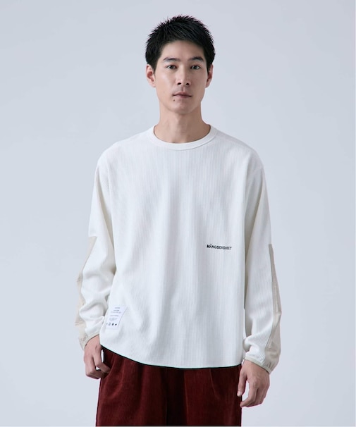【OLIVEDRAB/オリーブドラブ】サーマルクルーネック ロングスリーブTシャツ