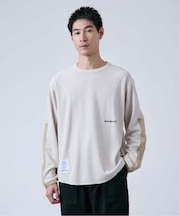 【OLIVEDRAB/オリーブドラブ】サーマルクルーネック ロングスリーブTシャツ