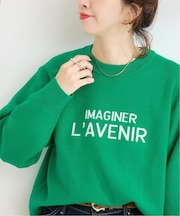 ラメフレンチロゴプルオーバー