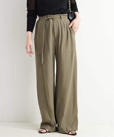 ウォッシャブル / タブヘムパッチポケットパンツ