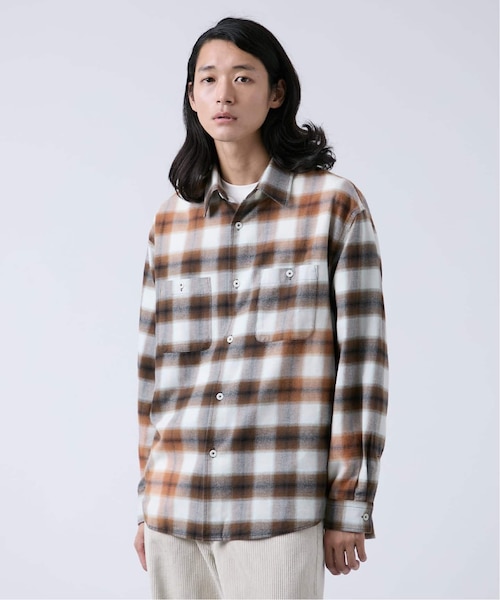 21AW タグ付 N.HOLLYWOOD FLARE SHIRT オンブレ 36 オンブレチェック ダメージシャツ｜ベーセーストックの