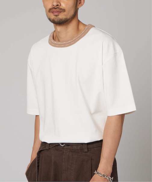 Dotted Line ネック Tシャツ
