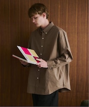 OSKR別注 チャックオーバーシャツ