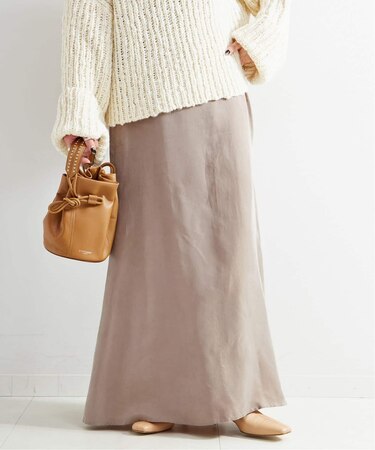 手洗い可 / フィブリルサテンマーメイドスカート