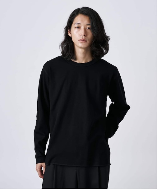 裏起毛 ハニカムサーマル ロングスリーブTシャツ