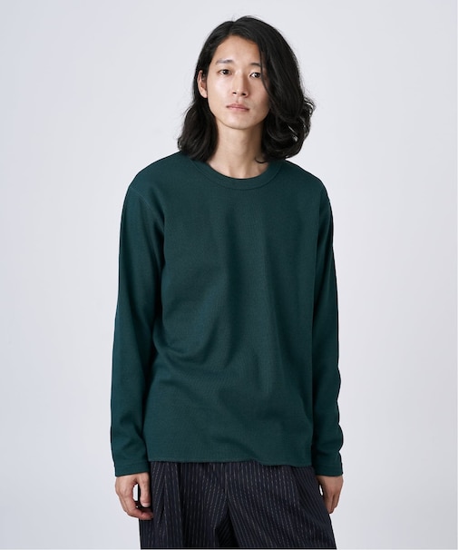 裏起毛 ハニカムサーマル ロングスリーブTシャツ