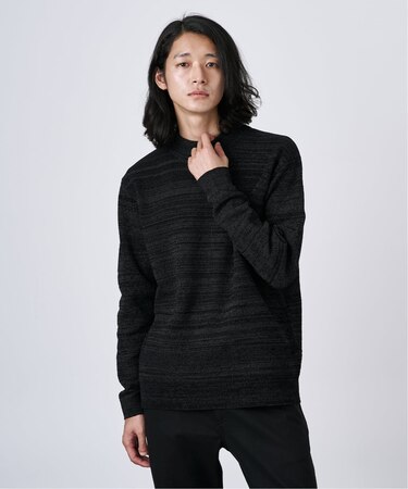 モール ボトルネックニット