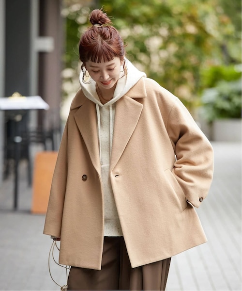 ビット付きブークレショートコート ビット付きブークレショートコート MA*RS】ビット付きブークレショート