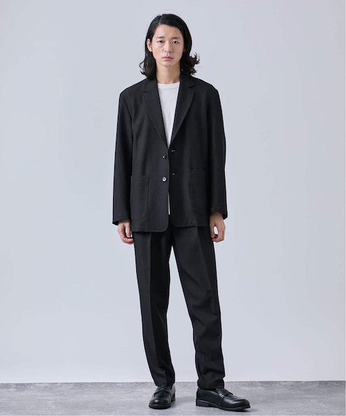 《2点セット》ウールライク リラックスジャケット セットアップ