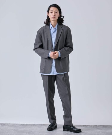 《2点セット》ウールライク リラックスジャケット セットアップ