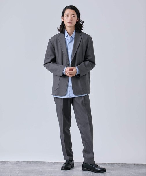 《2点セット》ウールライク リラックスジャケット セットアップ