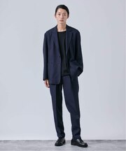 《2点セット》ウールライク リラックスジャケット セットアップ