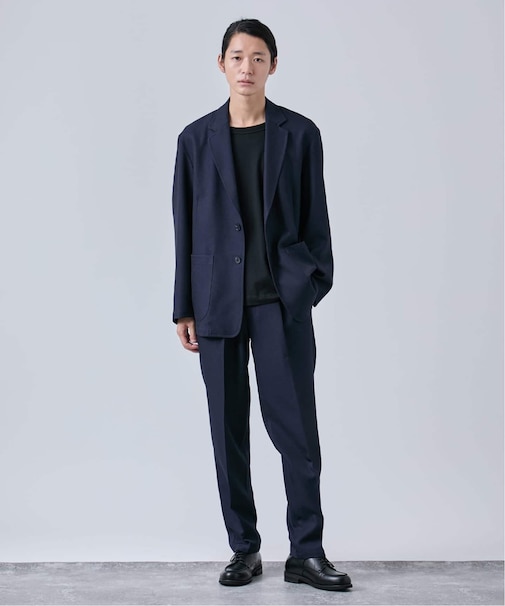 《2点セット》ウールライク リラックスジャケット セットアップ