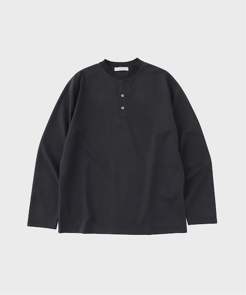ツイルダンボール ヘンリーネックロンTEE