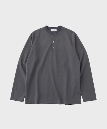 ツイルダンボール ヘンリーネックロンTEE