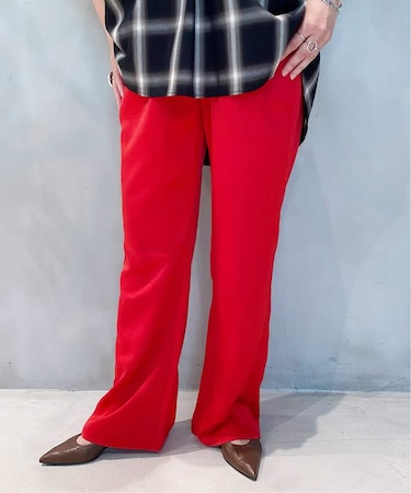 ビンテージサテンフレアイージーパンツ