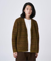 【CALIFORNIA RANCH HOUSE】シャギージャガード カーディガン