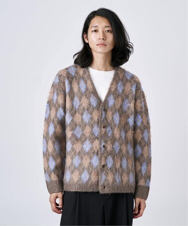 【CALIFORNIA RANCH HOUSE】シャギージャガード カーディガン