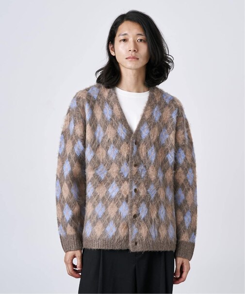 【CALIFORNIA RANCH HOUSE】シャギージャガード カーディガン
