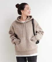 手洗い可 / カラーネップフードプルオーバー