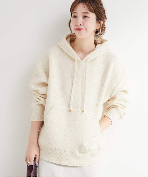 手洗い可 / カラーネップフードプルオーバー