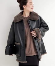 リバーシブルムートンライクコート